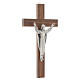 Wooden crucifix with risen Christ in metal s3