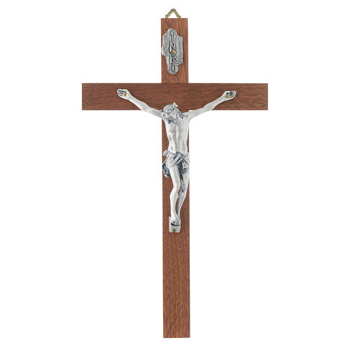 Kruzifix Holz schlau 1