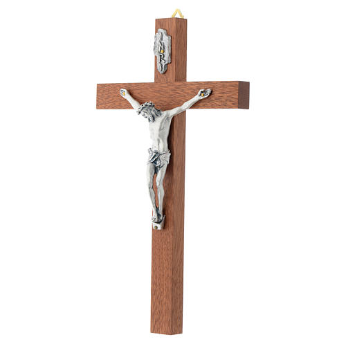 Kruzifix Holz schlau 2
