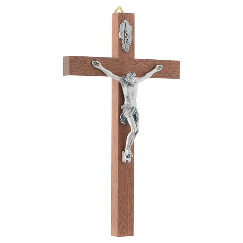 Kruzifix Holz schlau 3