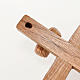 Holy Land Cross in natural olive wood, curved s2