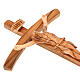 Holy Land Cross in natural olive wood, curved s3