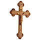 MaMeMi Croce In Legno D'Ulivo 15x10,5 Cm – Artigianato Da Israele/Betlemme – Simbolo Cristiano Per Arredamento