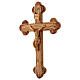 Holy Land Cross in natural olive wood, trefoil, Israel s2