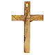 Croix decorée Terre Sainte en bois d'olivier naturel s4