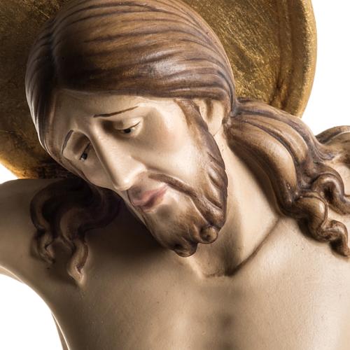 Cristo de madera pintado Cimabue Val Gardena 2