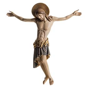 Cristo em madeira pintada Cimabue Val Gardena