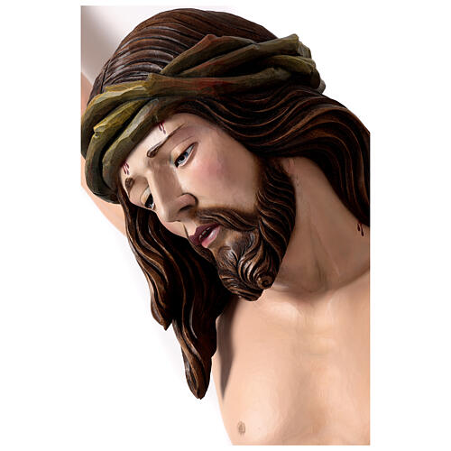 Cristo in legno dipinto Siena Val Gardena 2