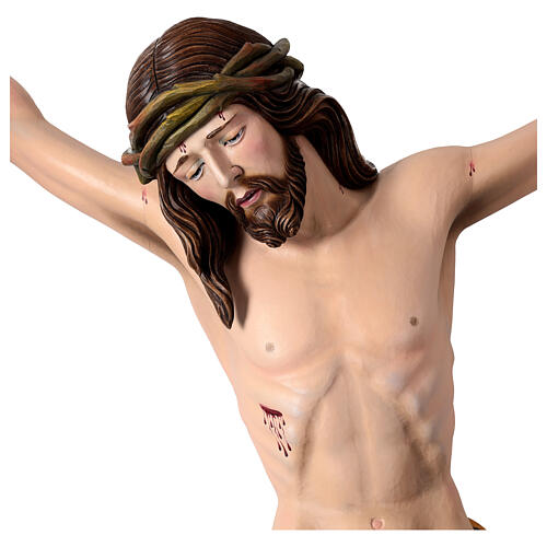 Cristo in legno dipinto Siena Val Gardena 3