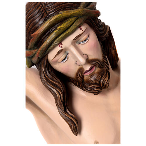 Cristo in legno dipinto Siena Val Gardena 7