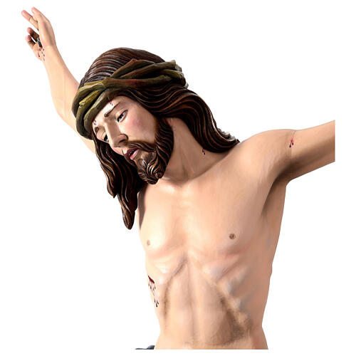 Cristo in legno dipinto Siena Val Gardena 9