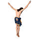 Cristo in legno dipinto Siena Val Gardena s15