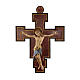 Crucifix in painted wood Cimabue style, 125cm s1