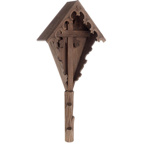 Country cross in spruce wood, Val Gardena 3