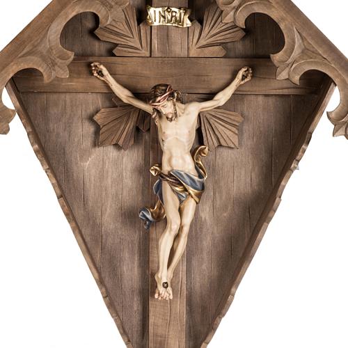 Croce di campagna abete con corpo Cristo Val Gardena 2