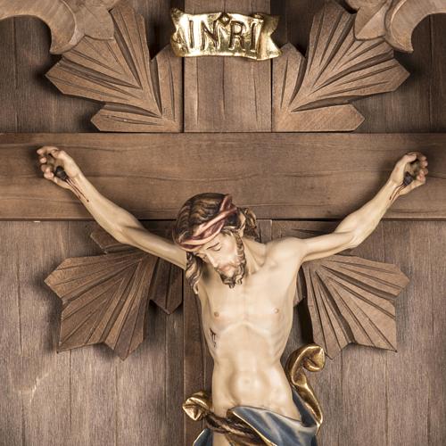 Croce di campagna abete con corpo Cristo Val Gardena 4