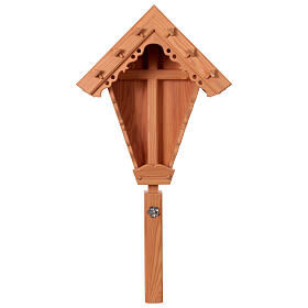 Croix de campagne en bois de mélèze