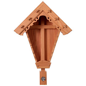 Croix de campagne en bois de mélèze