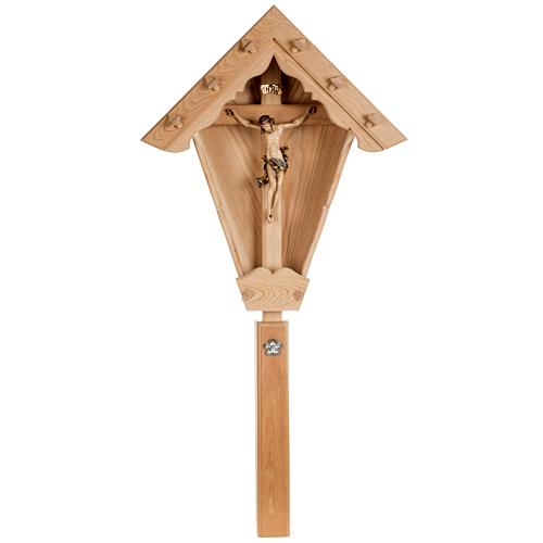 Crucifix in larch wood, Val Gardena 1