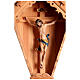 Country crucifix in varnished larch wood s3