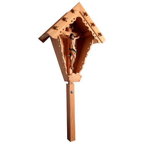 Croix de campagne bois de mélèze laqué 4