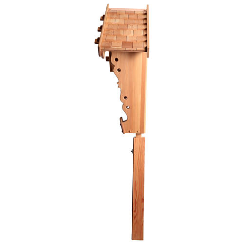 Croix de campagne bois de mélèze laqué 12