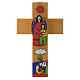 Cross with Guardian angel in enamelled wood s2