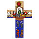 Kreuz mit Arche Noah aus emaillierten Holz. s1