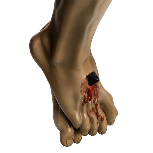 Leib Christi in Agonie aus Holzmasse. 4