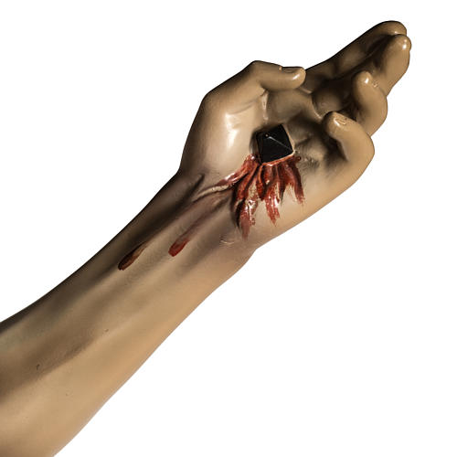 Leib Christi in Agonie aus Holzmasse. 7