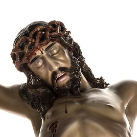 Corpo de Cristo morto pasta de madeira acab. antiquado