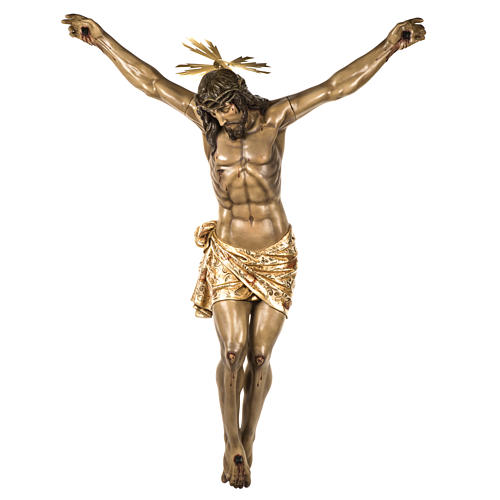 Cuerpo de Cristo muerto 160cm pasta de madera, acabado extra 1