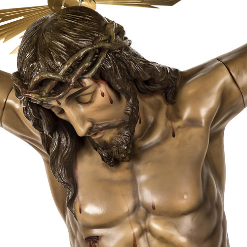 Cuerpo de Cristo muerto 160cm pasta de madera, acabado extra 2