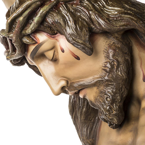 Cuerpo de Cristo muerto 160cm pasta de madera, acabado extra 15