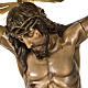 Corpo di Cristo morto 160cm pasta legno raggiera, finitura extra s2