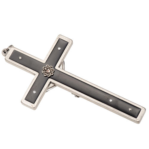 Crucifix pour prêtres en laiton émaillé 12x6 4