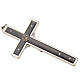 Crucifix pour prêtres en laiton émaillé 12x6 s4