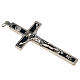 Crucifix for priests in brass and durmast wood 10x5 cm s2
