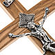 Crucifix for priests in olive wood 20x10 cm s2