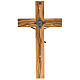 Crucifix for priests in olive wood 20x10 cm s3