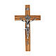 Crucifix for priests in olive wood 20x10 cm s1