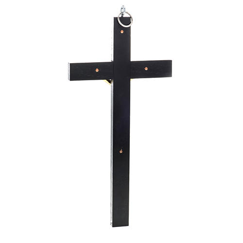 Crucifix pour prêtre en bois de rouvre 25x12 cm 3