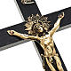Crucifixo para padres madeira de carvalho 25x12 cm s2
