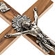 Crucifixo dos padres madeira de oliveira 25x12 cm s2