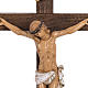 Crocifisso Fontanini croce legno 30x17 corpo pvc s2