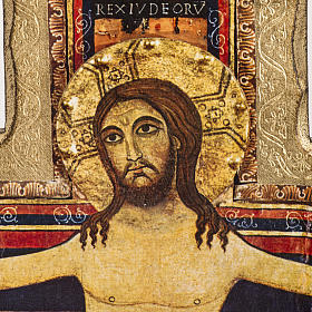 Saint Damien crucifix printed on wood