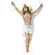 Crucifix, Agony in wood paste with elegant decorations 30cm s1