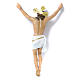 Crucifix, Agony in wood paste with elegant decorations 30cm s3