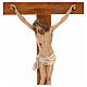 Crucifix cross in resin and wood h. 55 Landi s4