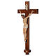 Processional cross in resin and wood 210cm Landi s5